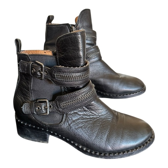 Gentle Soul Barnaby Leather Zip Buckle Bootie Size 6.5M Western Cowboy - Picture 5 of 13